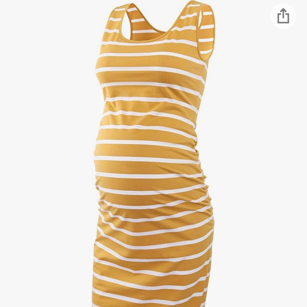 Striped Bodycon Midi